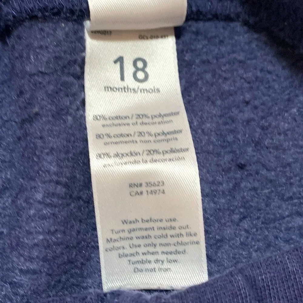 Carter’s Playground Legend Navy Blue Orange 2 Piece Fleece Sweatsuit